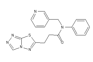 N-phenyl-N-(3-pyridylmethyl)-3-([1,2,4]triazolo[3,4-b][1,3,4]thiadiazol-6-yl)propionamide