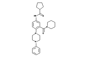 Image of N-[4-(4-phenylpiperazino)-3-(piperidine-1-carbonyl)phenyl]cyclopentanecarboxamide