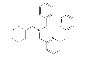 Image of (6-anilino-2-pyridyl)methyl-benzyl-(cyclohexylmethyl)amine