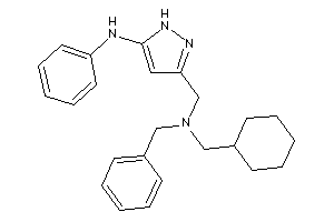 (5-anilino-1H-pyrazol-3-yl)methyl-benzyl-(cyclohexylmethyl)amine