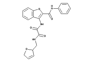 Image of N-(2,5-dihydrofuran-2-ylmethyl)-N'-[2-(phenylcarbamoyl)benzofuran-3-yl]oxamide