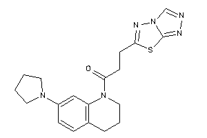 1-(7-pyrrolidino-3,4-dihydro-2H-quinolin-1-yl)-3-([1,2,4]triazolo[3,4-b][1,3,4]thiadiazol-6-yl)propan-1-one
