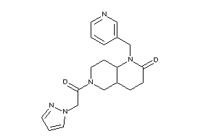 6-(2-pyrazol-1-ylacetyl)-1-(3-pyridylmethyl)-4,4a,5,7,8,8a-hexahydro-3H-1,6-naphthyridin-2-one