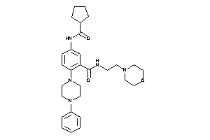 5-(cyclopentanecarbonylamino)-N-(2-morpholinoethyl)-2-(4-phenylpiperazino)benzamide