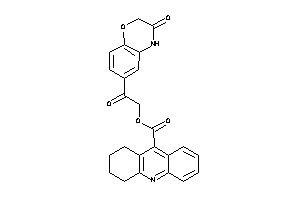 Image of 1,2,3,4-tetrahydroacridine-9-carboxylic Acid [2-keto-2-(3-keto-4H-1,4-benzoxazin-6-yl)ethyl] Ester