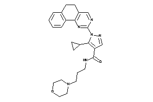 Image of 5-cyclopropyl-1-(5,6-dihydrobenzo[h]quinazolin-2-yl)-N-(3-morpholinopropyl)pyrazole-4-carboxamide