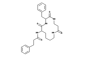 N-(4-benzyl-2,5,9-triketo-3,6,10-triazacyclotetradec-1-yl)-3-phenyl-propionamide