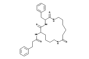 N-(4-benzyl-2,5,12-triketo-3,6,13-triazacycloheptadec-1-yl)-3-phenyl-propionamide
