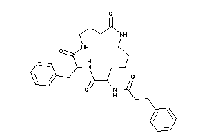 N-(4-benzyl-2,5,10-triketo-3,6,11-triazacyclopentadec-1-yl)-3-phenyl-propionamide