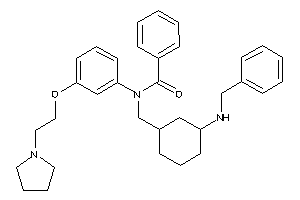 N-[[3-(benzylamino)cyclohexyl]methyl]-N-[3-(2-pyrrolidinoethoxy)phenyl]benzamide