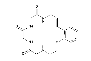 2-oxa-5,8,11,14-tetrazabicyclo[16.4.0]docosa-1(18),16,19,21-tetraene-7,10,13-trione