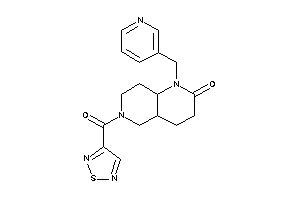 Image of 1-(3-pyridylmethyl)-6-(1,2,5-thiadiazole-3-carbonyl)-4,4a,5,7,8,8a-hexahydro-3H-1,6-naphthyridin-2-one