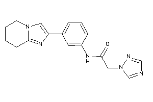 N-[3-(5,6,7,8-tetrahydroimidazo[1,2-a]pyridin-2-yl)phenyl]-2-(1,2,4-triazol-1-yl)acetamide