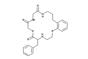 6-benzyl-2,8-dioxa-5,11,14-triazabicyclo[16.4.0]docosa-1(18),19,21-triene-7,10,13-trione