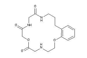 2,8-dioxa-5,11,14-triazabicyclo[16.4.0]docosa-1(18),19,21-triene-7,10,13-trione
