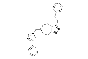 5-[(3-phenethyl-5,6,8,9-tetrahydro-[1,2,4]triazolo[3,4-g][1,4]diazepin-7-yl)methyl]-2-phenyl-thiazole