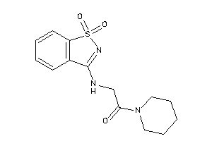 2-[(1,1-diketo-1,2-benzothiazol-3-yl)amino]-1-piperidino-ethanone