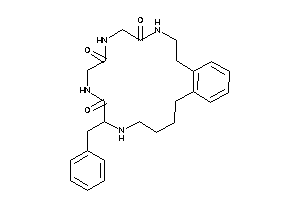 7-benzyl-6,9,12,15-tetrazabicyclo[16.4.0]docosa-1(18),19,21-triene-8,11,14-trione