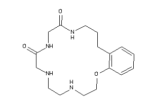 2-oxa-5,8,11,14-tetrazabicyclo[16.4.0]docosa-1(18),19,21-triene-10,13-quinone