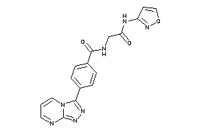N-[2-(isoxazol-3-ylamino)-2-keto-ethyl]-4-([1,2,4]triazolo[4,3-a]pyrimidin-3-yl)benzamide