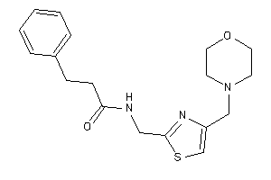 Image of N-[[4-(morpholinomethyl)thiazol-2-yl]methyl]-3-phenyl-propionamide