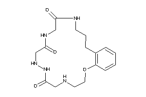 2-oxa-5,8,9,12,15-pentazabicyclo[17.4.0]tricosa-1(19),20,22-triene-7,11,14-trione