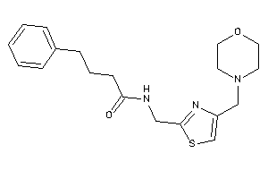 N-[[4-(morpholinomethyl)thiazol-2-yl]methyl]-4-phenyl-butyramide
