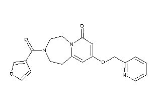 3-(3-furoyl)-9-(2-pyridylmethoxy)-1,2,4,5-tetrahydropyrido[2,1-g][1,4]diazepin-7-one