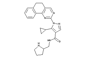 Image of 5-cyclopropyl-1-(5,6-dihydrobenzo[h]quinazolin-2-yl)-N-(pyrrolidin-2-ylmethyl)pyrazole-4-carboxamide
