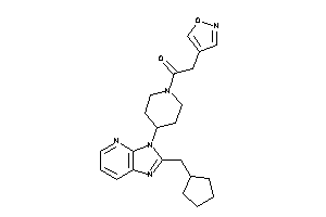 1-[4-[2-(cyclopentylmethyl)imidazo[4,5-b]pyridin-3-yl]piperidino]-2-isoxazol-4-yl-ethanone