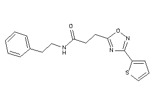 N-phenethyl-3-[3-(2-thienyl)-1,2,4-oxadiazol-5-yl]propionamide