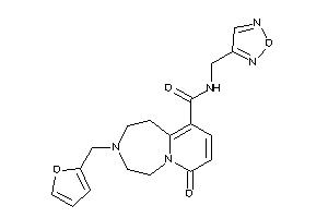 Image of N-(furazan-3-ylmethyl)-3-(2-furfuryl)-7-keto-1,2,4,5-tetrahydropyrido[2,1-g][1,4]diazepine-10-carboxamide