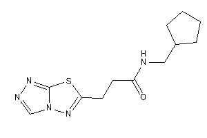 N-(cyclopentylmethyl)-3-([1,2,4]triazolo[3,4-b][1,3,4]thiadiazol-6-yl)propionamide
