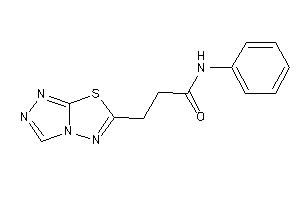 Image of N-phenyl-3-([1,2,4]triazolo[3,4-b][1,3,4]thiadiazol-6-yl)propionamide