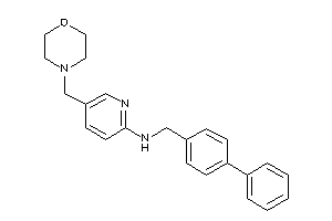 Image of [5-(morpholinomethyl)-2-pyridyl]-(4-phenylbenzyl)amine