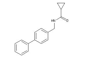 Image of N-(4-phenylbenzyl)cyclopropanecarboxamide