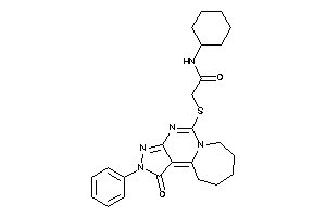 N-cyclohexyl-2-[[keto(phenyl)BLAHyl]thio]acetamide