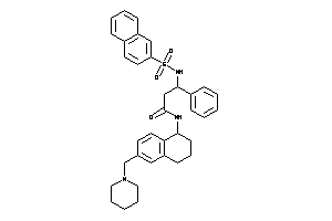 Image of 3-(2-naphthylsulfonylamino)-3-phenyl-N-[6-(piperidinomethyl)tetralin-1-yl]propionamide