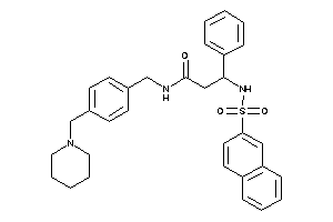 3-(2-naphthylsulfonylamino)-3-phenyl-N-[4-(piperidinomethyl)benzyl]propionamide