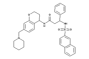 Image of 3-(2-naphthylsulfonylamino)-3-phenyl-N-[7-(piperidinomethyl)chroman-4-yl]propionamide