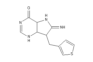 Image of 6-imino-7-(3-thenyl)-4a,5,7,7a-tetrahydro-1H-pyrrolo[3,2-d]pyrimidin-4-one