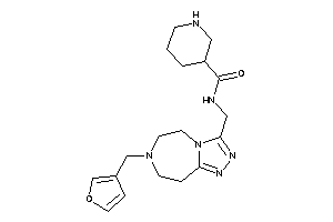 N-[[7-(3-furfuryl)-5,6,8,9-tetrahydro-[1,2,4]triazolo[3,4-g][1,4]diazepin-3-yl]methyl]nipecotamide