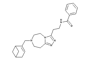 Image of N-[2-[7-(4-bicyclo[3.1.1]hept-3-enylmethyl)-5,6,8,9-tetrahydro-[1,2,4]triazolo[3,4-g][1,4]diazepin-3-yl]ethyl]benzamide