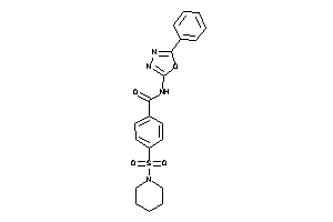 N-(5-phenyl-1,3,4-oxadiazol-2-yl)-4-piperidinosulfonyl-benzamide
