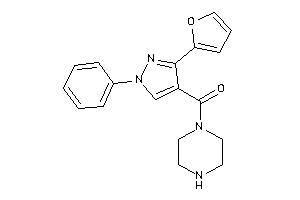 Image of [3-(2-furyl)-1-phenyl-pyrazol-4-yl]-piperazino-methanone