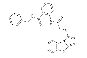 N-benzyl-2-[[2-([1,2,4]triazolo[3,4-b][1,3]benzothiazol-1-ylthio)acetyl]amino]benzamide