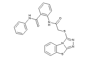 N-phenyl-2-[[2-([1,2,4]triazolo[3,4-b][1,3]benzothiazol-1-ylthio)acetyl]amino]benzamide