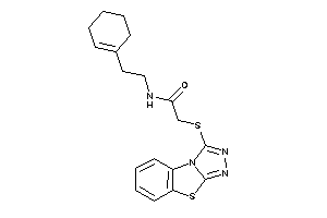 N-(2-cyclohexen-1-ylethyl)-2-([1,2,4]triazolo[3,4-b][1,3]benzothiazol-1-ylthio)acetamide