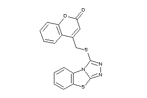 4-[([1,2,4]triazolo[3,4-b][1,3]benzothiazol-1-ylthio)methyl]coumarin