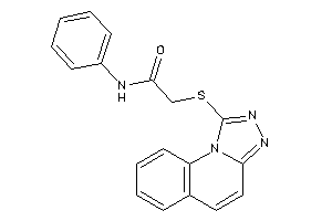 Image of N-phenyl-2-([1,2,4]triazolo[4,3-a]quinolin-1-ylthio)acetamide